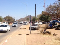 Mochudi's main road
